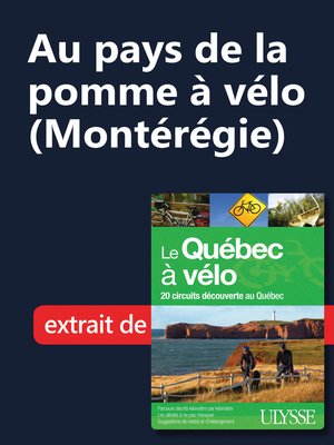 cover image of Au pays de la pomme à vélo (Montérégie)